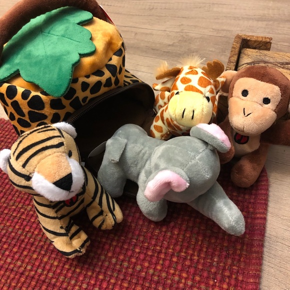 plush creations Toys Plush Creations Plush Jungle Animals Set With